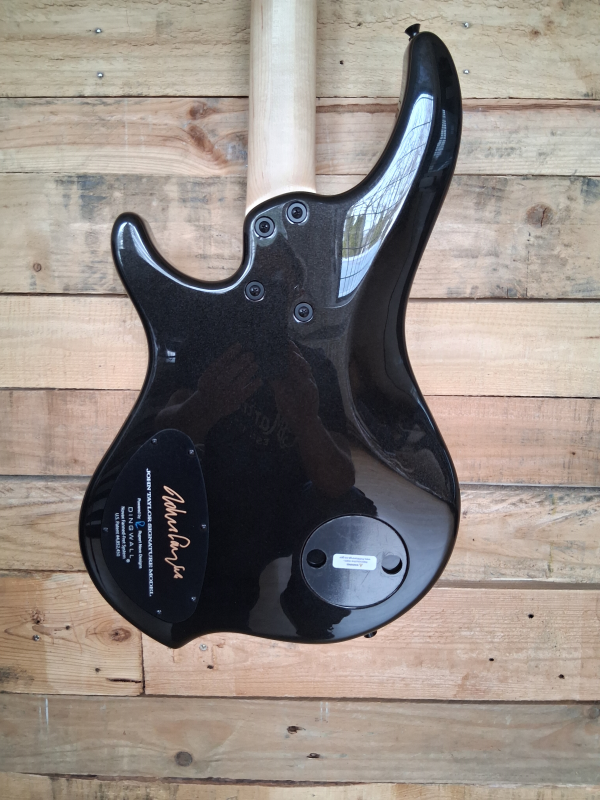 Dingwall JT3 John Taylor 4-String, Metallic Black, Signature